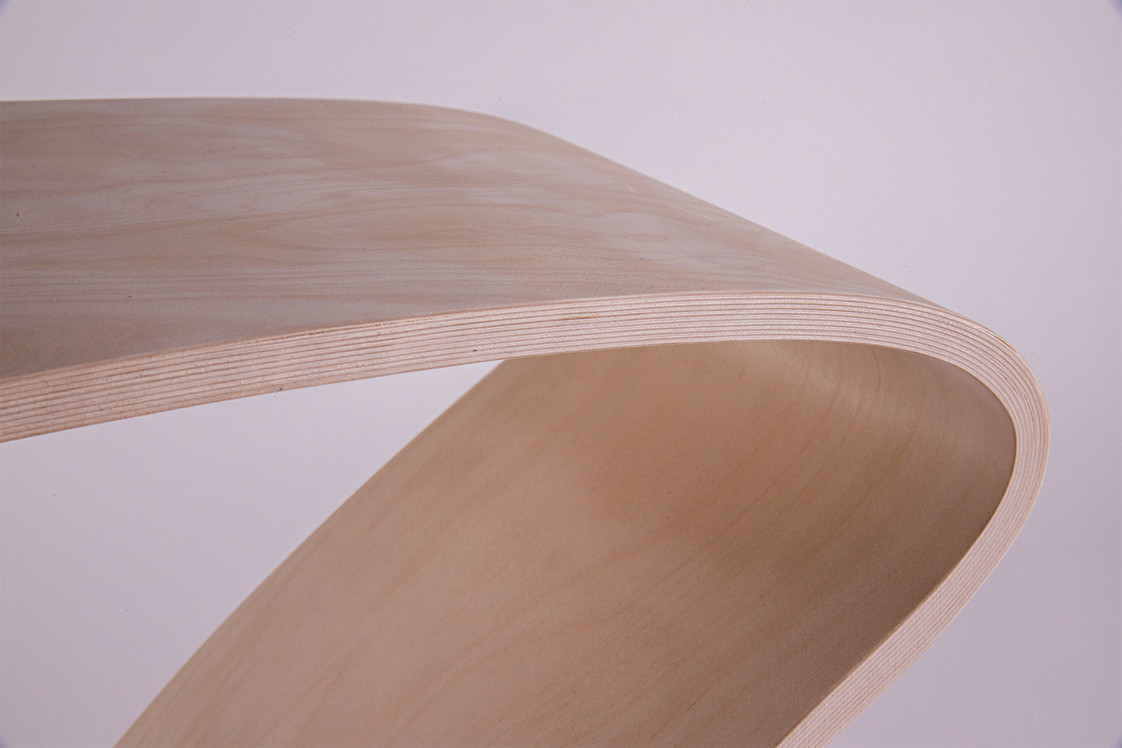 Close up of the stool's arc