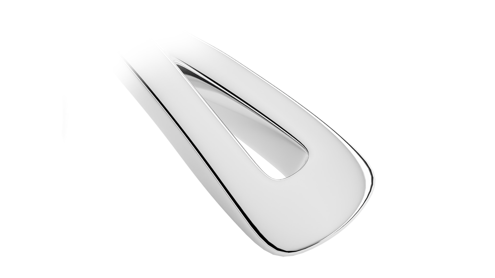 Close up of the cutlery's end